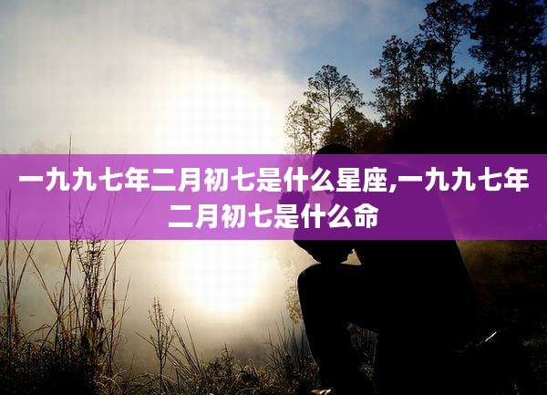 一九九七年二月初七是什么星座,一九九七年二月初七是什么命