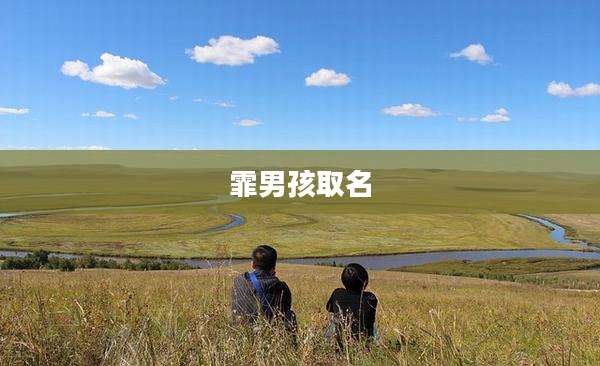 霏男孩取名