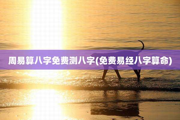 周易算八字免费测八字(免费易经八字算命)