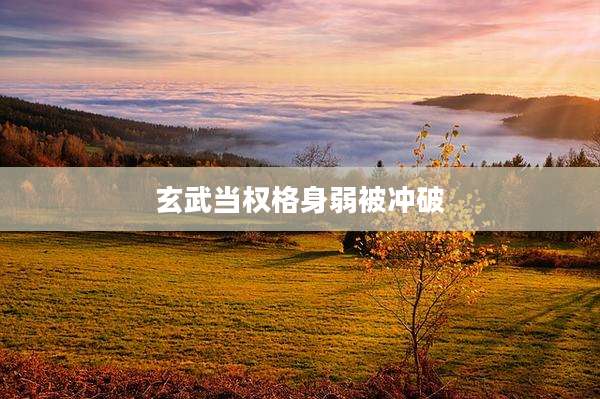玄武当权格身弱被冲破