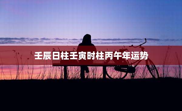 壬辰日柱壬寅时柱丙午年运势