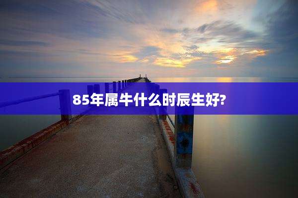 85年属牛什么时辰生好?