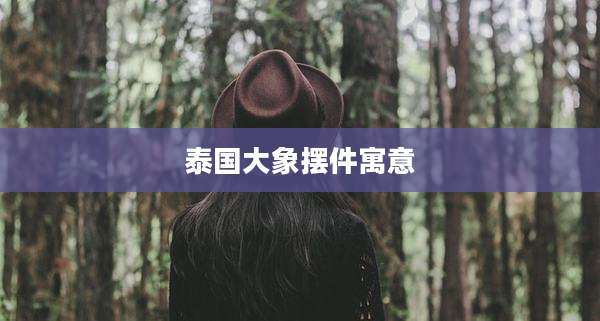 泰国大象摆件寓意