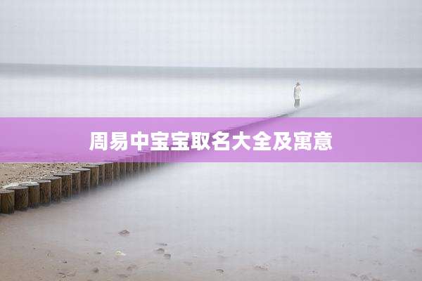 周易中宝宝取名大全及寓意