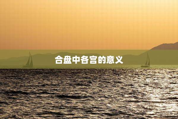 合盘中各宫的意义