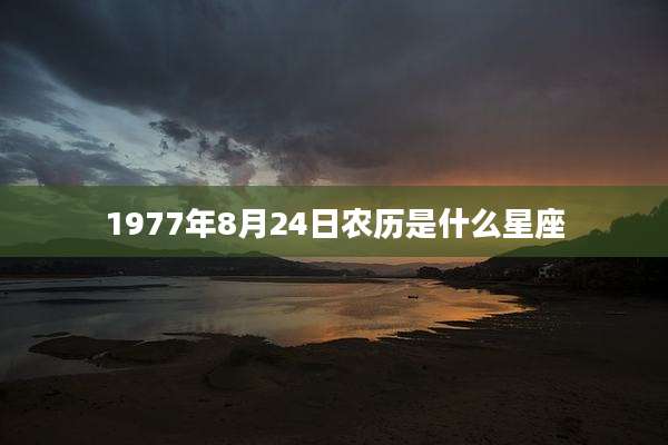 1977年8月24日农历是什么星座