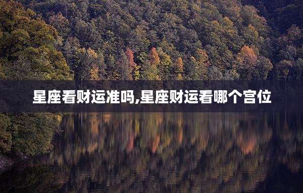 星座看财运准吗,星座财运看哪个宫位