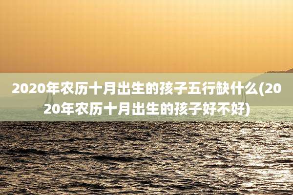 2020年农历十月出生的孩子五行缺什么(2020年农历十月出生的孩子好不好)