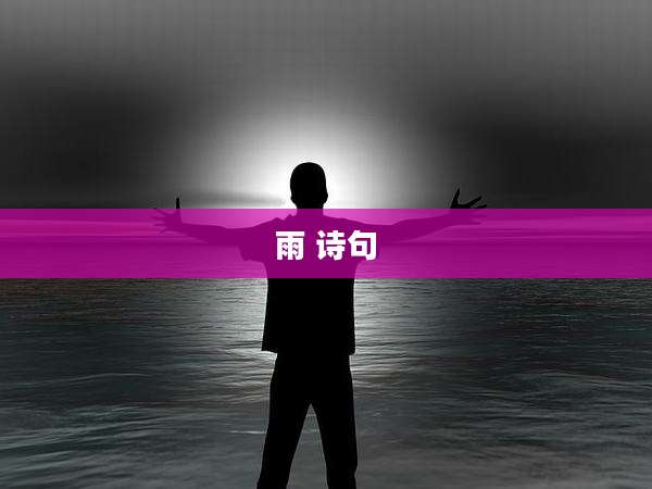 雨 诗句