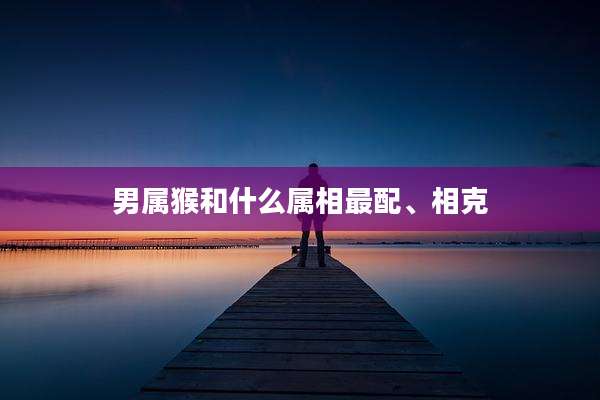 男属猴和什么属相最配、相克