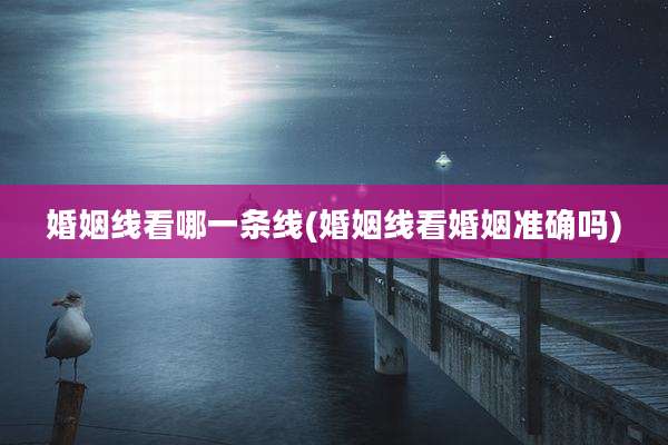婚姻线看哪一条线(婚姻线看婚姻准确吗)