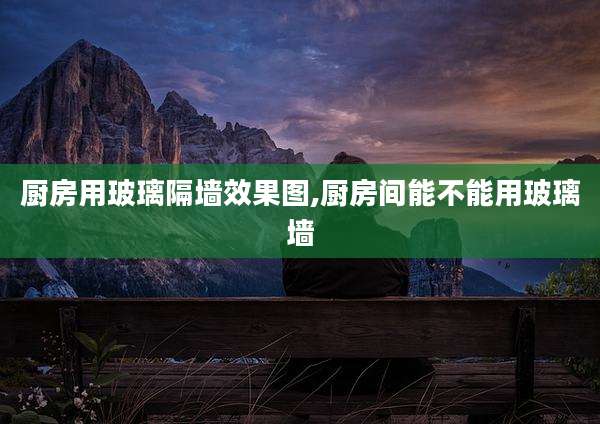 厨房用玻璃隔墙效果图,厨房间能不能用玻璃墙