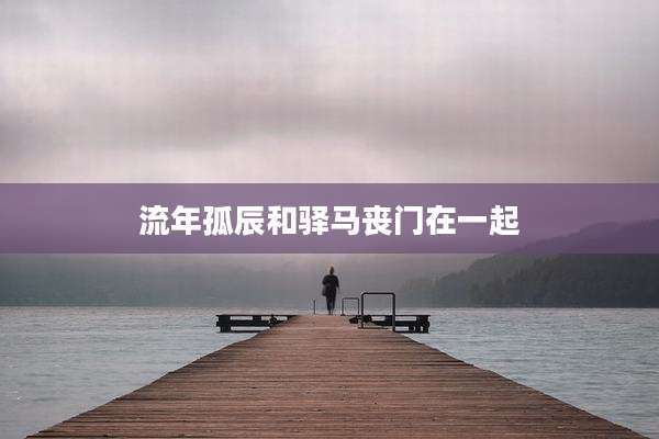 流年孤辰和驿马丧门在一起