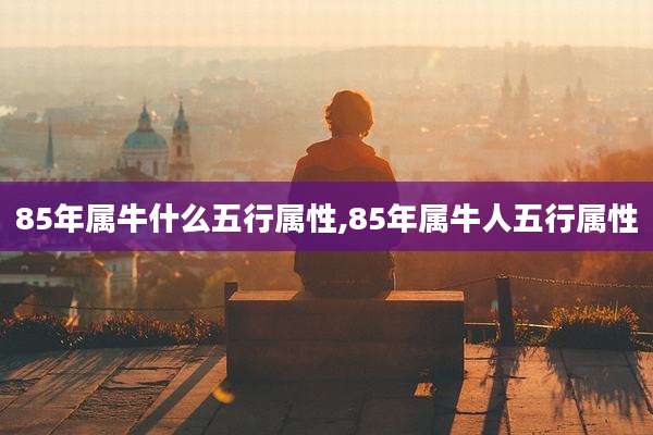 85年属牛什么五行属性,85年属牛人五行属性