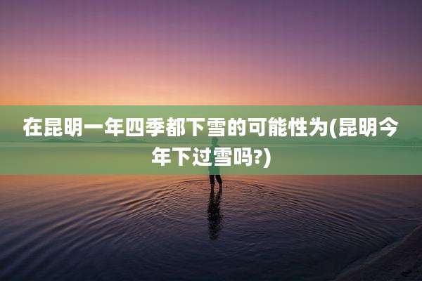 在昆明一年四季都下雪的可能性为(昆明今年下过雪吗?)