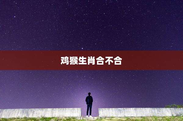 鸡猴生肖合不合