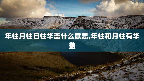 年柱月柱日柱华盖什么意思,年柱和月柱有华盖