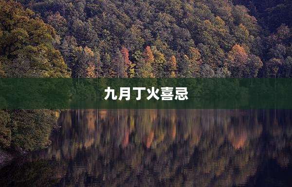 九月丁火喜忌