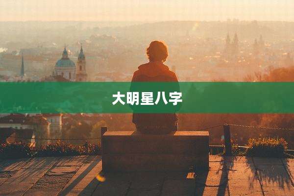 大明星八字