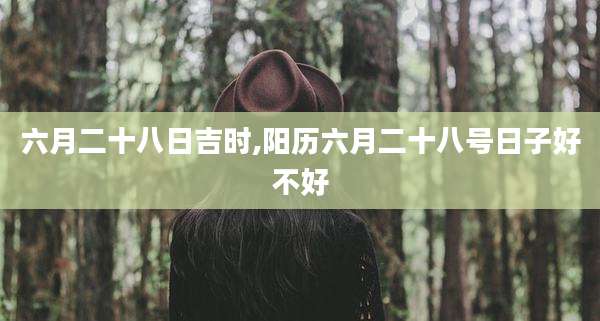 六月二十八日吉时,阳历六月二十八号日子好不好