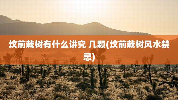 坟前栽树有什么讲究 几颗(坟前栽树风水禁忌)