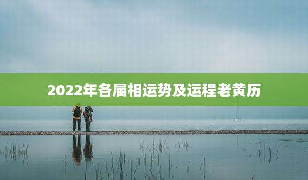 2022年各属相运势及运程老黄历