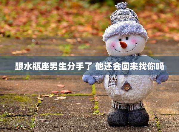 跟水瓶座男生分手了 他还会回来找你吗