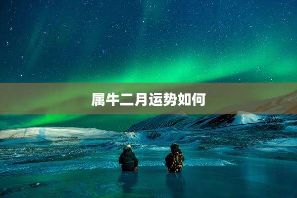 属牛二月运势如何