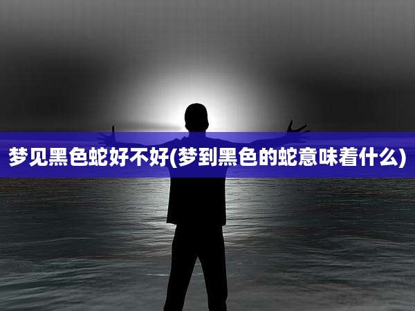 梦见黑色蛇好不好(梦到黑色的蛇意味着什么)