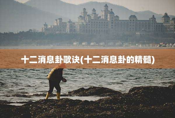 十二消息卦歌诀(十二消息卦的精髓)