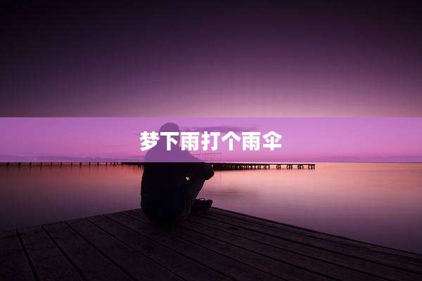 梦下雨打个雨伞