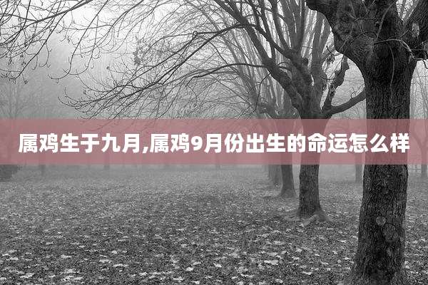 属鸡生于九月,属鸡9月份出生的命运怎么样