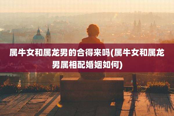 属牛女和属龙男的合得来吗(属牛女和属龙男属相配婚姻如何)