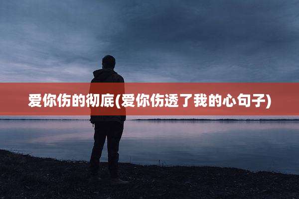 爱你伤的彻底(爱你伤透了我的心句子)