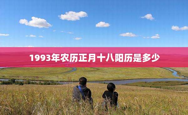 1993年农历正月十八阳历是多少