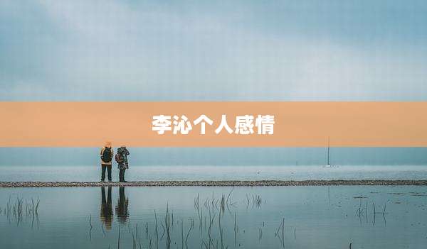 李沁个人感情