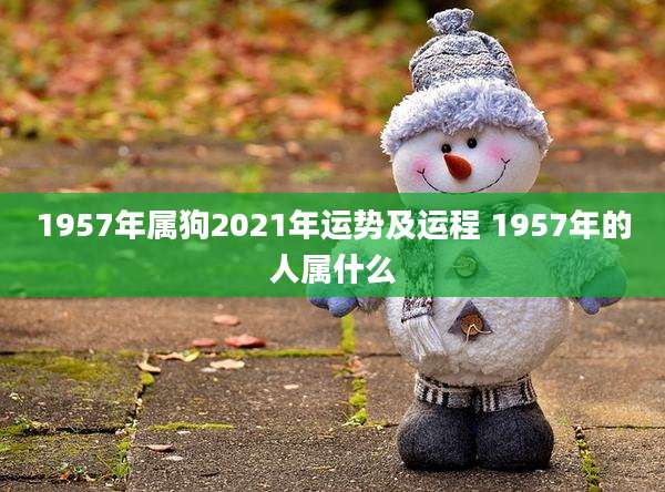 1957年属狗2021年运势及运程 1957年的人属什么