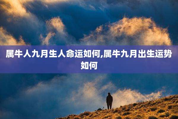 属牛人九月生人命运如何,属牛九月出生运势如何
