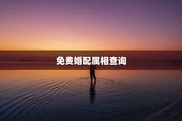 免费婚配属相查询
