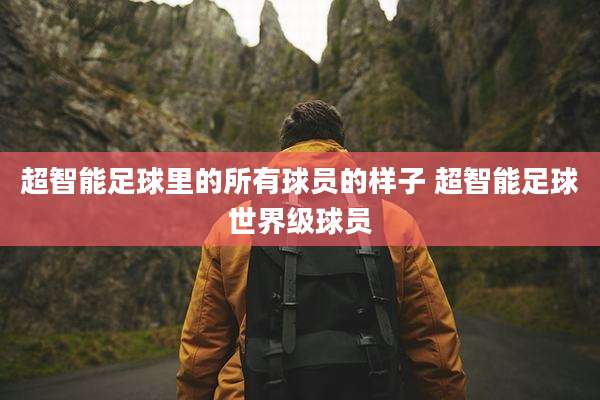 超智能足球里的所有球员的样子 超智能足球世界级球员