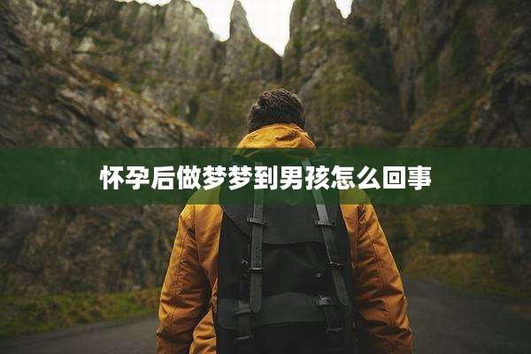 怀孕后做梦梦到男孩怎么回事