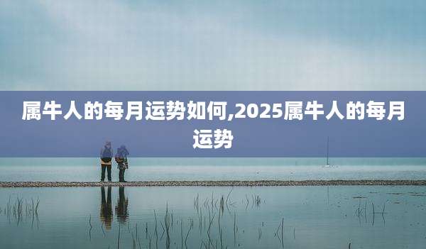 属牛人的每月运势如何,2025属牛人的每月运势