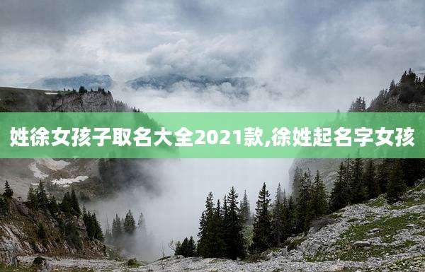 姓徐女孩子取名大全2021款,徐姓起名字女孩