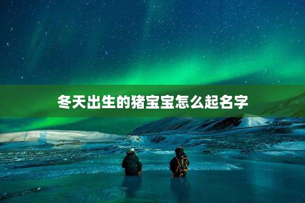 冬天出生的猪宝宝怎么起名字