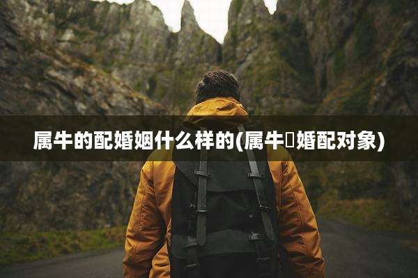 属牛的配婚姻什么样的(属牛旳婚配对象)