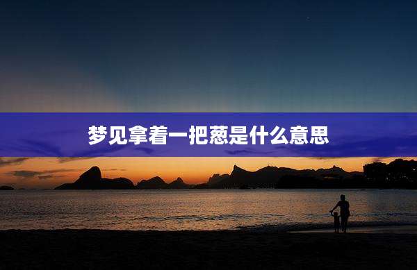 梦见拿着一把葱是什么意思