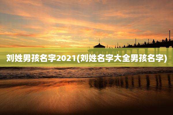 刘姓男孩名字2021(刘姓名字大全男孩名字)