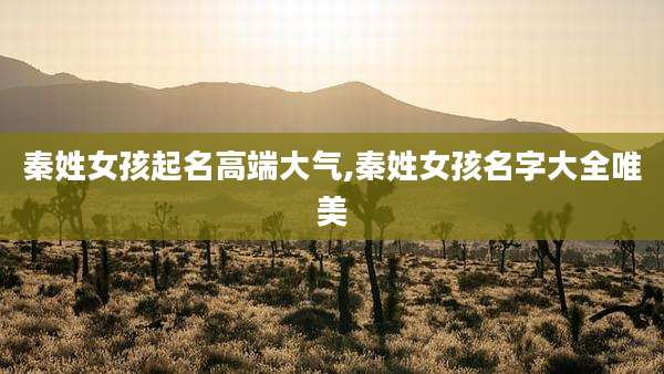 秦姓女孩起名高端大气,秦姓女孩名字大全唯美