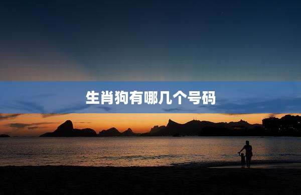 生肖狗有哪几个号码