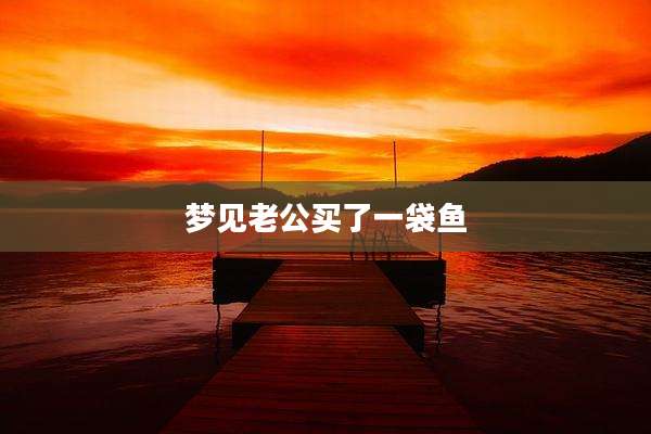 梦见老公买了一袋鱼